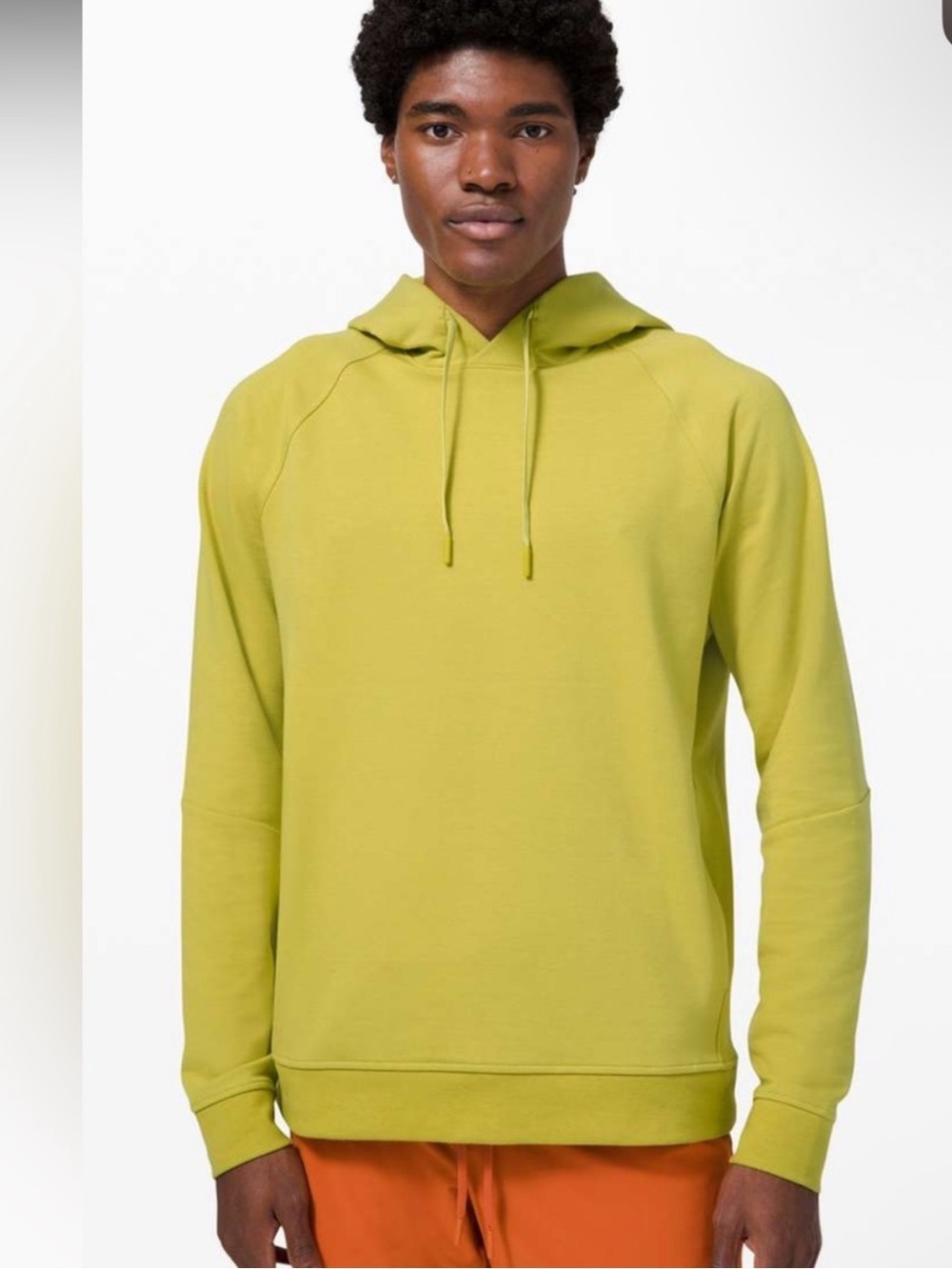 Lululemon city sweat pullover men’s hoodie in yellow pear color size XL